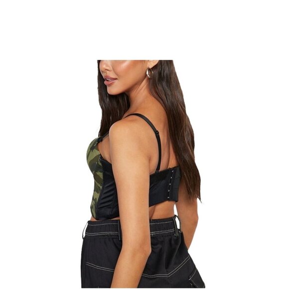 Giorgia Camo Bustier Green Size L NWT - Picture 7 of 10